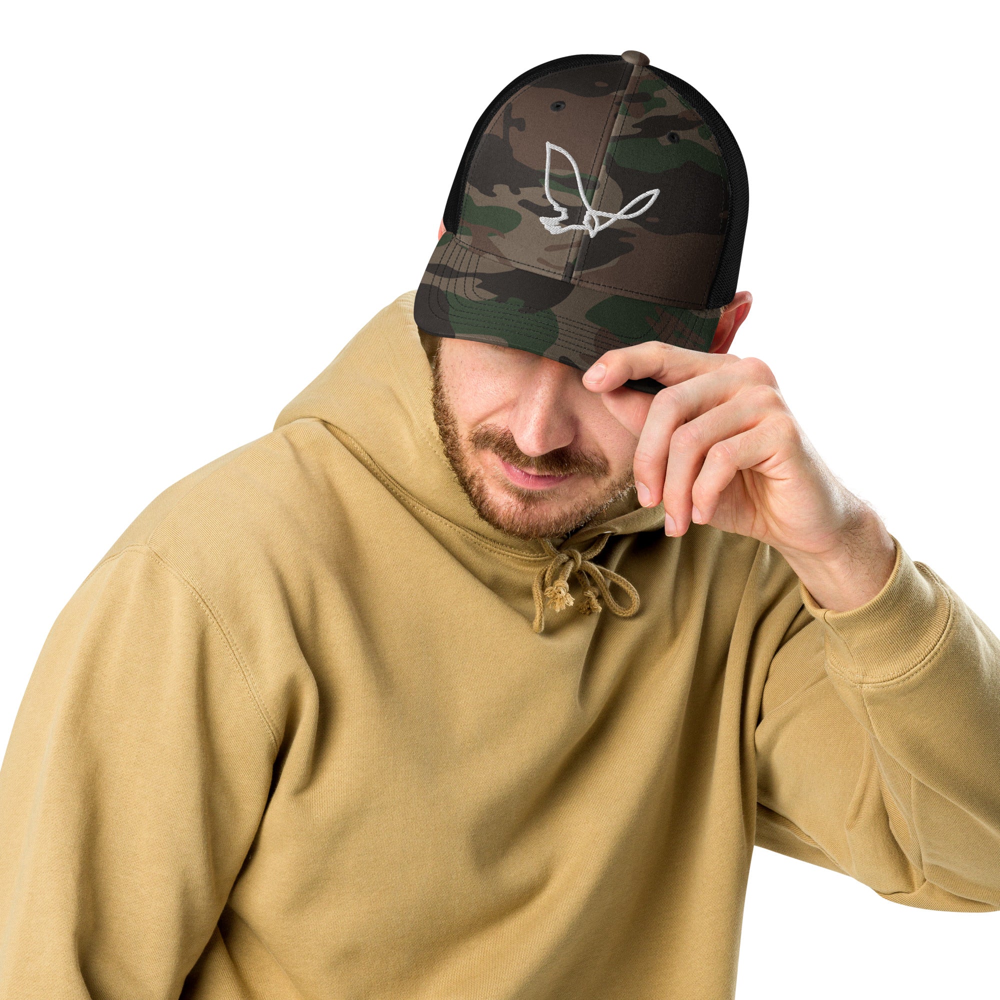 Camouflage American Eagle Trucker Hat