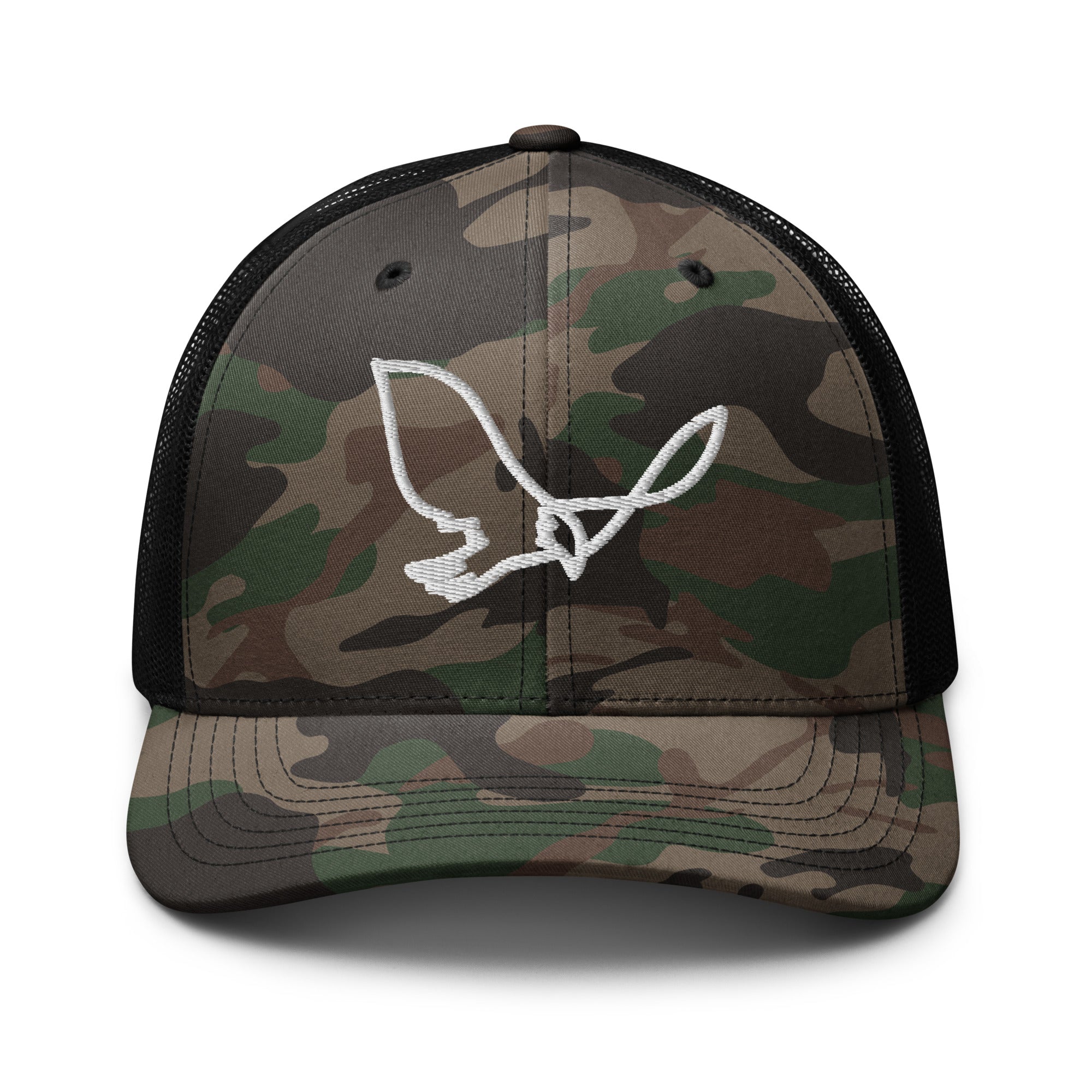 Camouflage American Eagle Trucker Hat