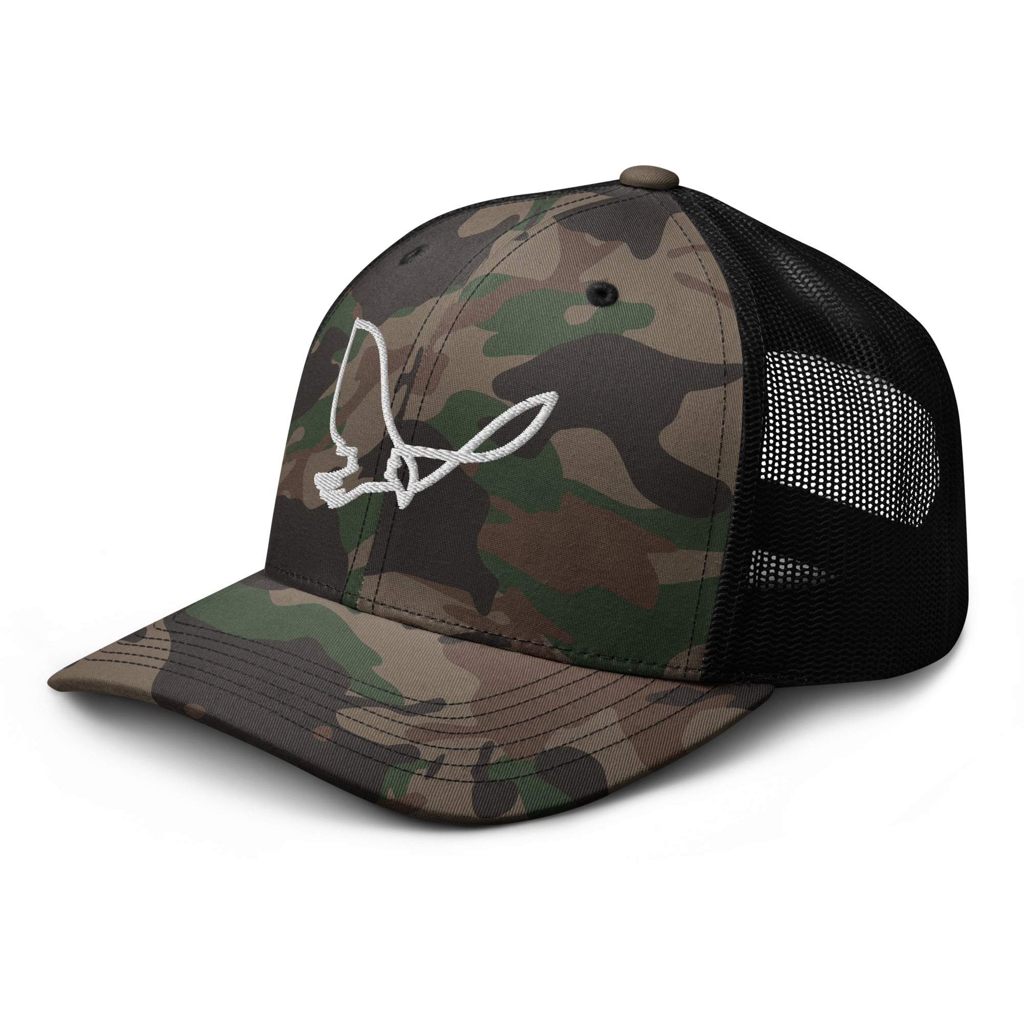 Camouflage American Eagle Trucker Hat