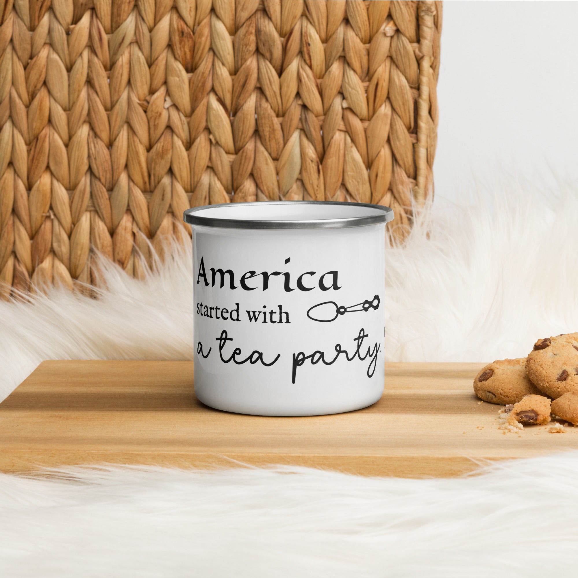 America’s Tea Party Enamel Mug