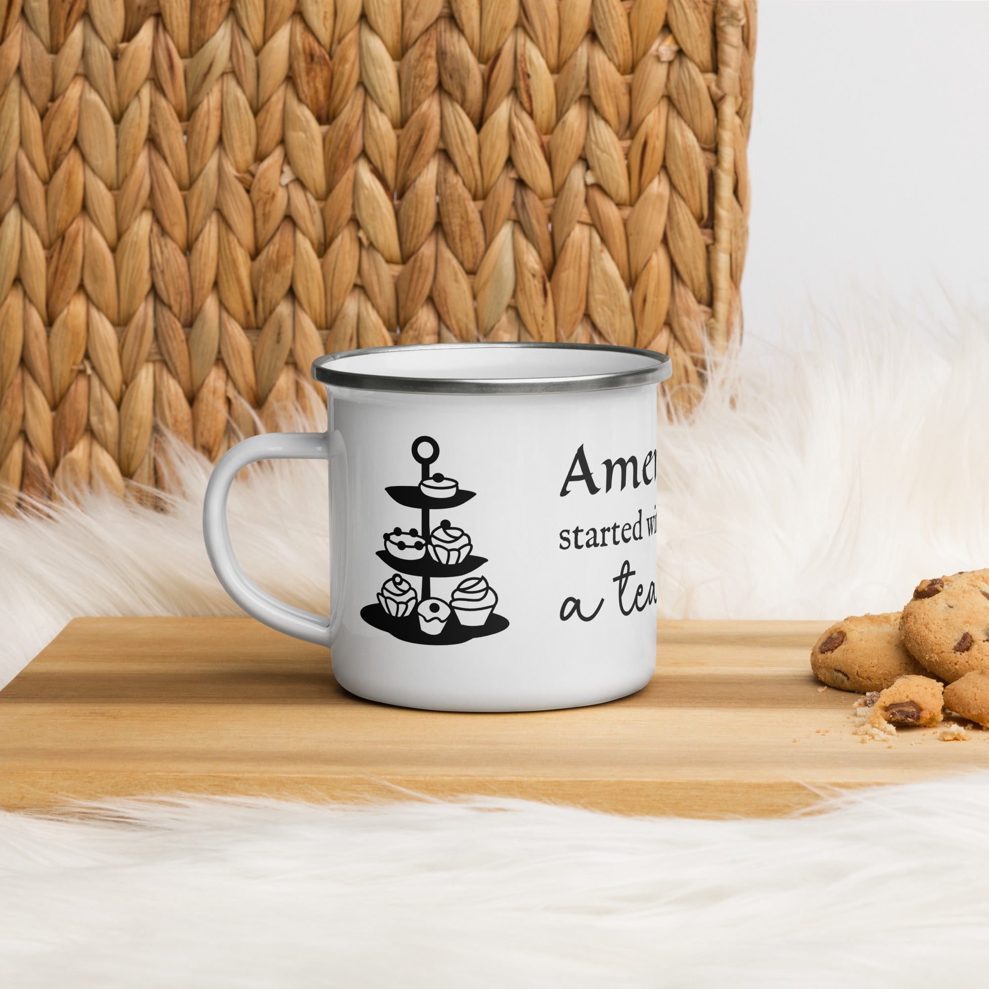 America’s Tea Party Enamel Mug