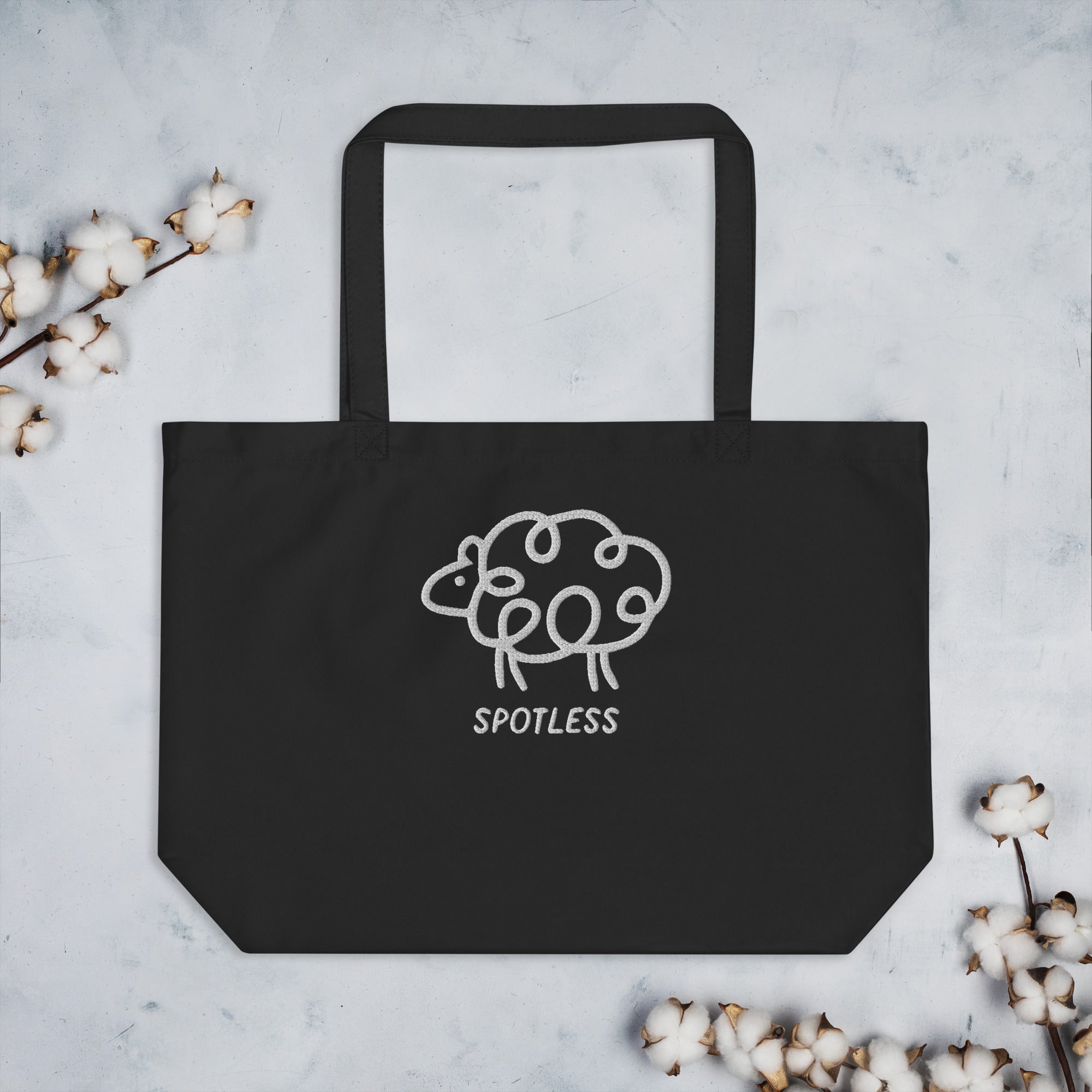 Spotless Lamb Large Organic Tote Bag