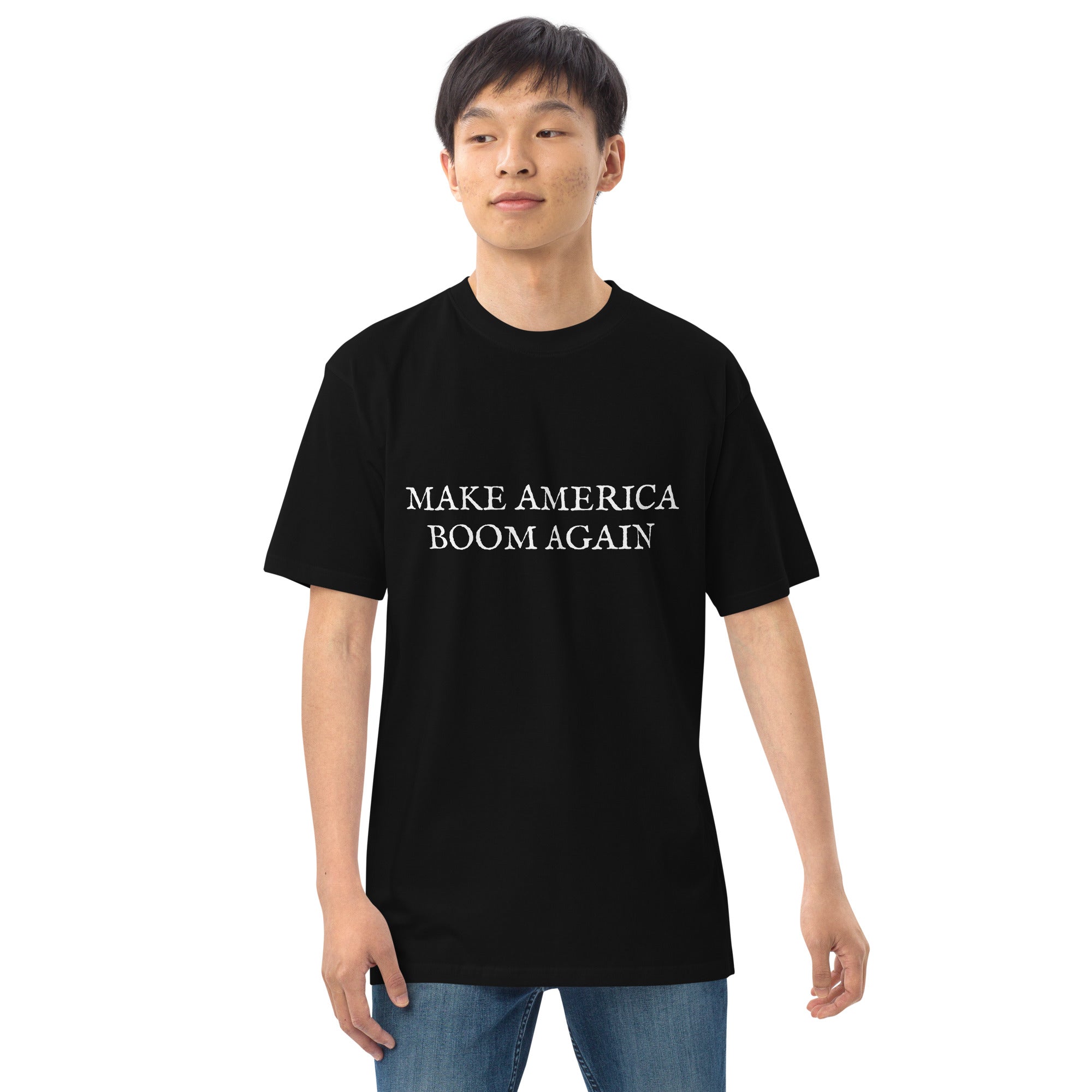 Make America Boom Again Men’s Premium Heavyweight Tee