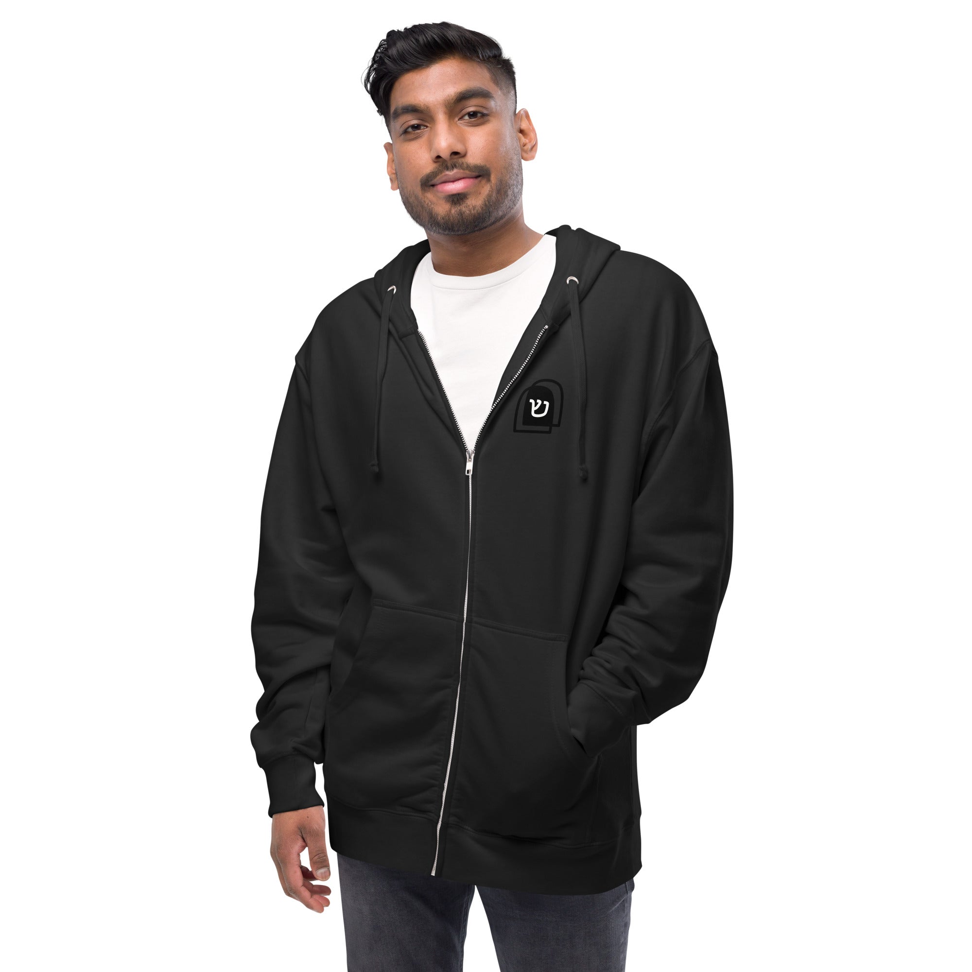 Shema Yisrael Men's Fleece Zip Up Hoodie