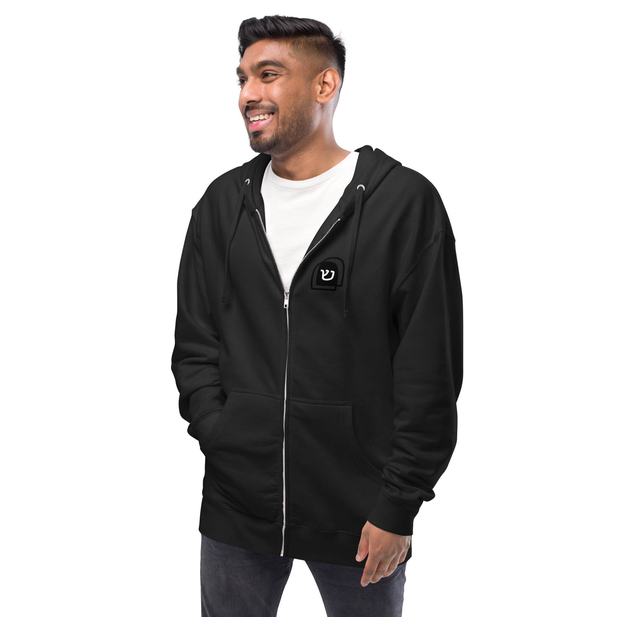 Shema Yisrael Men's Fleece Zip Up Hoodie